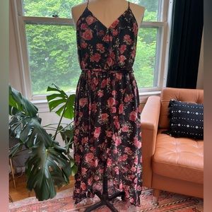Women’s Floral High Low Wrap Dress
